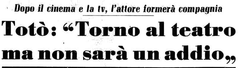1966 12 06 La Stampa Teatro Filmografia Virtuale intro