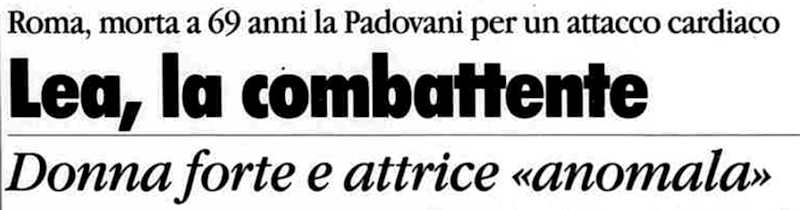 1991 06 24 La Stampa Lea Padovani morte intro2
