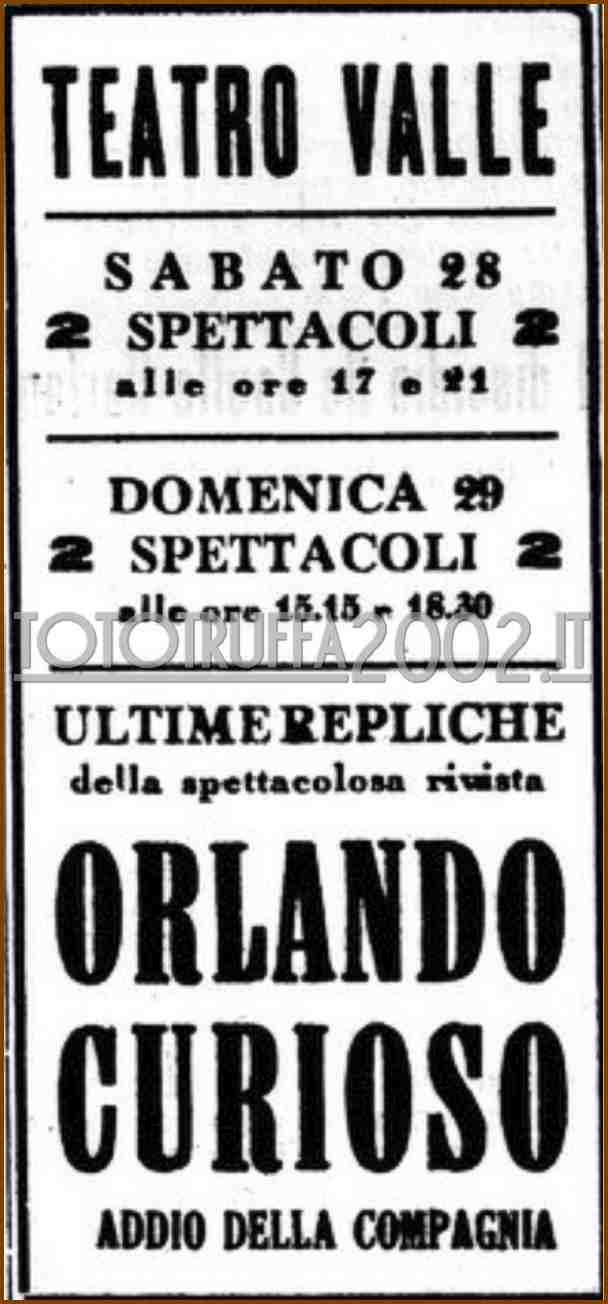 1942 11 28 Il Messaggero L Orlando curioso T