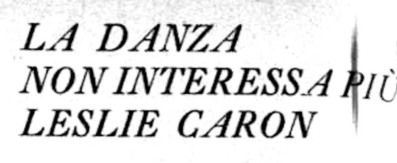 1957 Epoca Leslie Caron intro